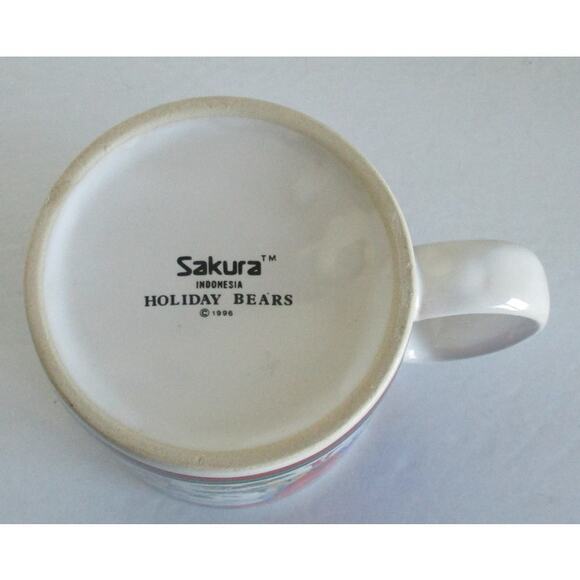 Sakura Holiday Merry Christmas Coffee Tea Hot Cocoa Mug 1996 - Picture 5 of 6